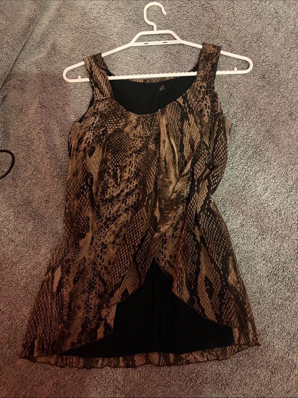 Cheetah Y2K flowy Top